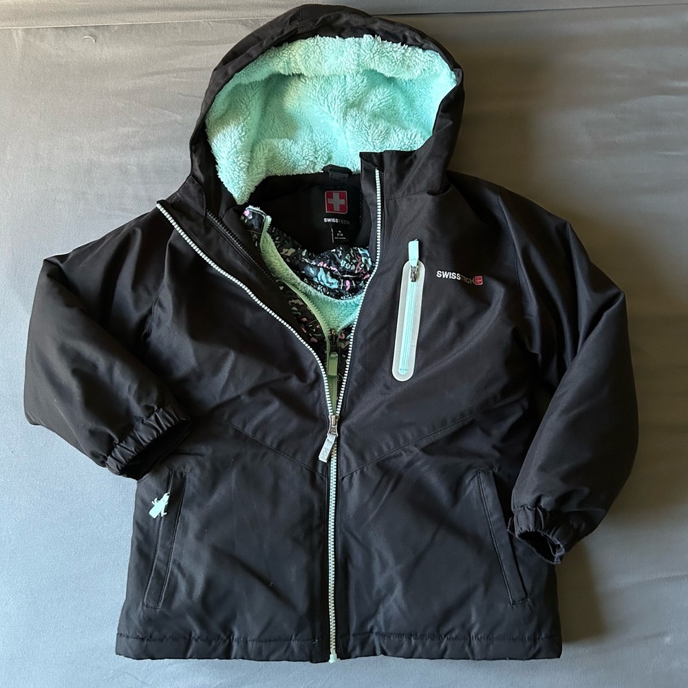 Little Girls Swiss Tech 3-in-1 Systems Winter Jacket (Sz M 7-8)